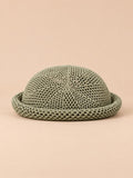 Luftiges Fascinator-Barett im Vintage-Stil für Hochzeiten – Farbvariante Khaki, Ansicht von vorn
