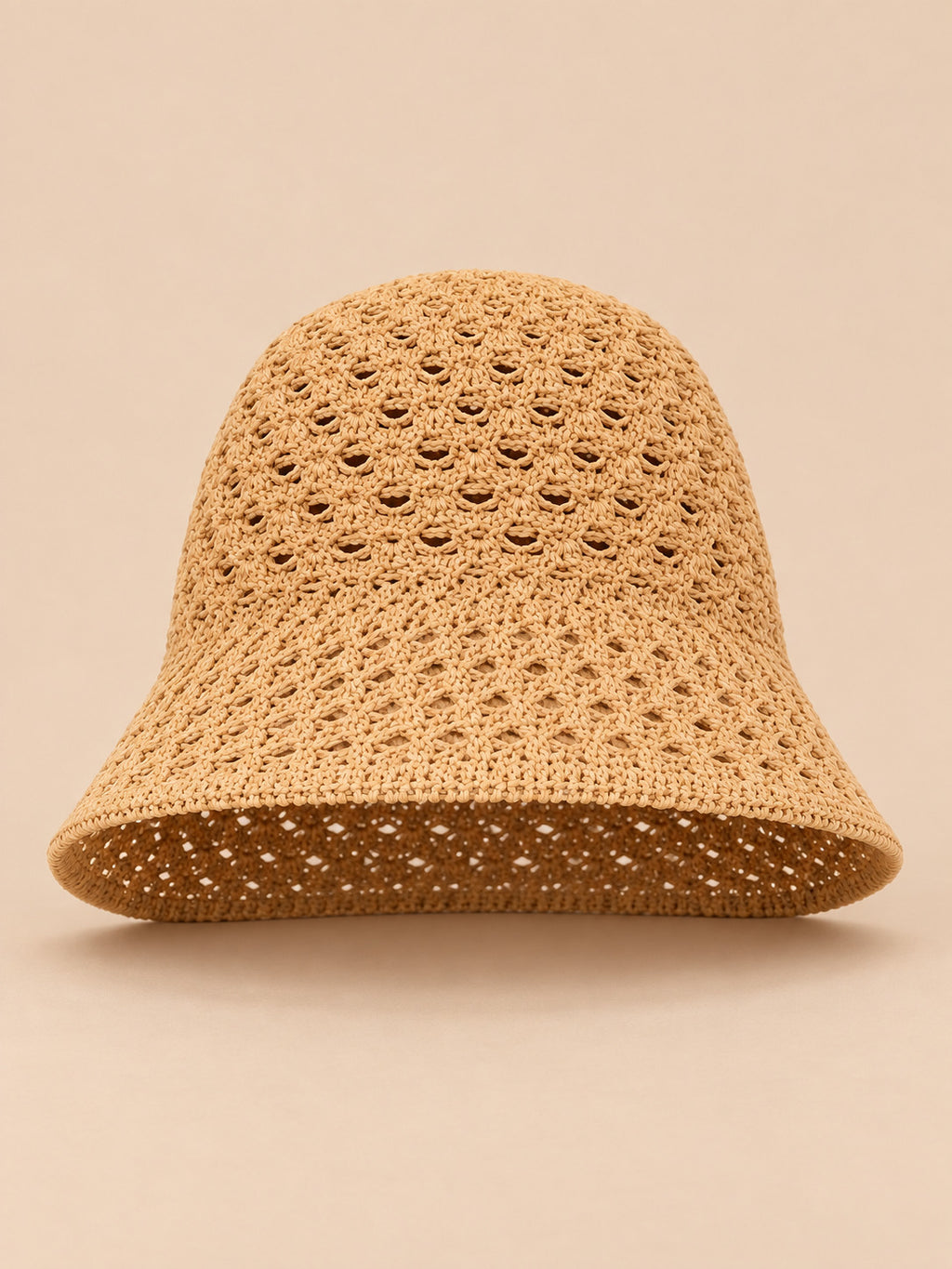 Luftiges Fascinator-Barett im Vintage-Stil für Hochzeiten – Khaki, Vorderansicht