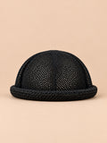 Luftiges Fascinator-Barett im Vintage-Stil für Hochzeiten – Farbvariante Schwarz, Ansicht von vorn