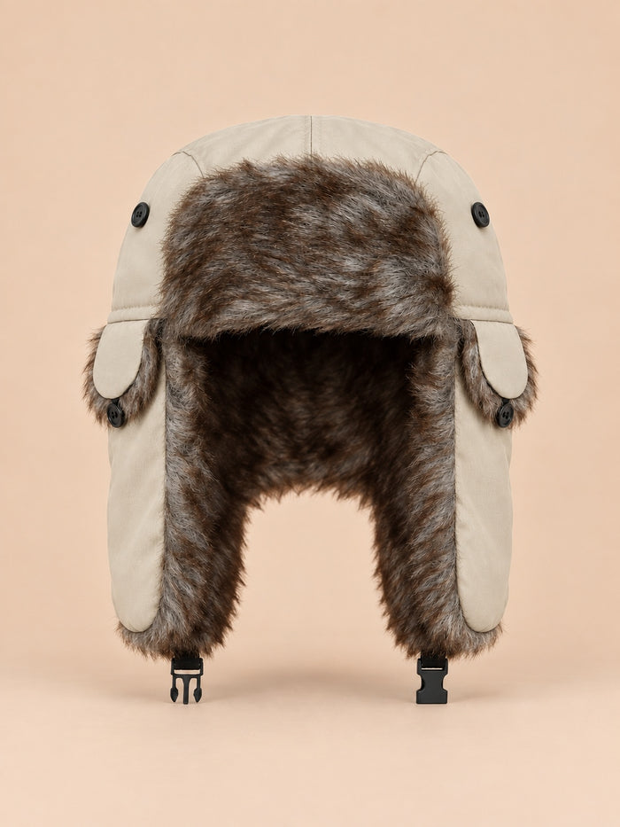 Coton doublé fausse fourrure