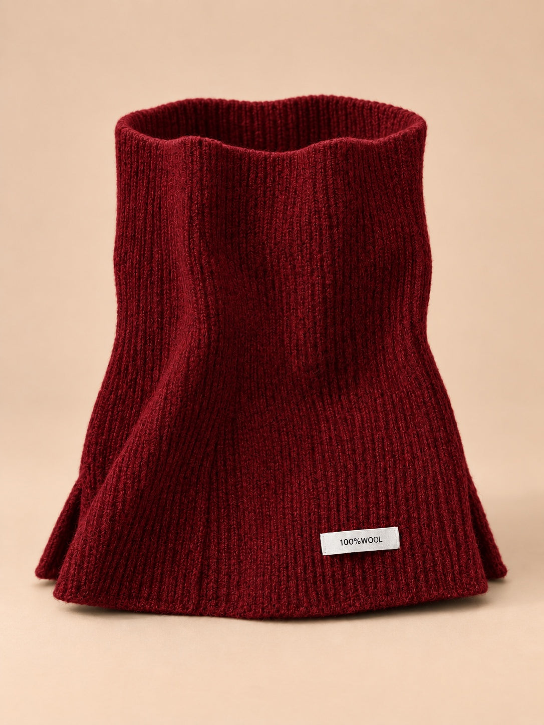Schal aus dem Mütze-Schal-Set  – Farbvariante Rot, Produktdarstellung in der Vorderansicht