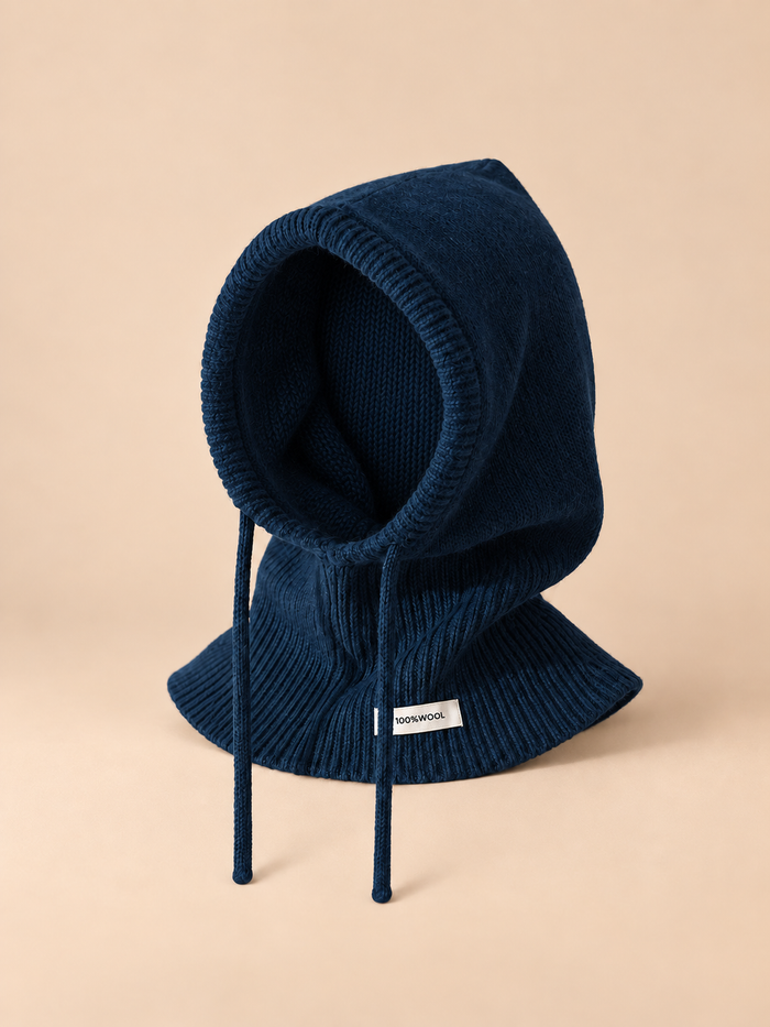 Col intégré au bonnet